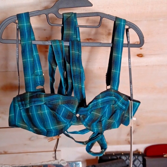 NWT- For Love and Lemons ❤️🍋- Wrap Plaid Top- Size Medium - Picture 3 of 5